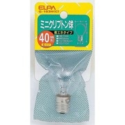 白熱電球 ミニクリプトン球 E17口金 100~110V 40W形(38W) 35mm径 クリア G-103H(C)