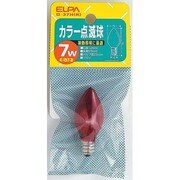 白熱電球 カラー点滅球 E12口金 7W レッド G-37H(R)