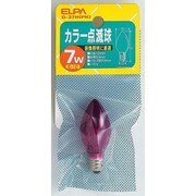 白熱電球 カラー点滅球 E12口金 7W ピンク G-37H(PK)