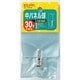 白熱電球 中パネル球 E12口金 30V 2W 13mm径 クリア G-31H