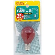 白熱電球 ミニランプ E17口金 110V 25W レッド G-20H(R)