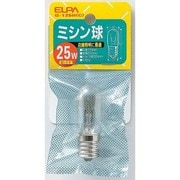 白熱電球 ミシン球 E17口金 110V 25W形 22mm径 クリア G-125H