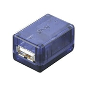 USB延長アダプタ2.0対応 スケルトングラファイト AU2EAGR