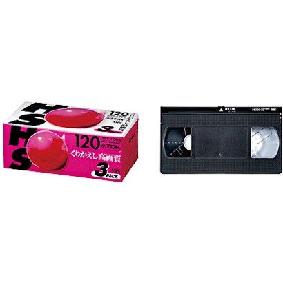 VHSビデオカセット 180分 3本 T-180HSUX3