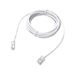 ツイストモジュラーケーブル ホワイト 20m TEL-T120W