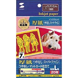 インクジェットプリンタ用紙 厚手 L判 20枚 JP-AGL