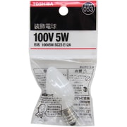 白熱電球 装飾電球 E12口金 100V 5W形 23mm径 ホワイト 100V5WSC23E12A