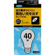 白熱電球 低誘虫電球 E26口金 100V 40W 濃黄色 MUSI 100V 40WA