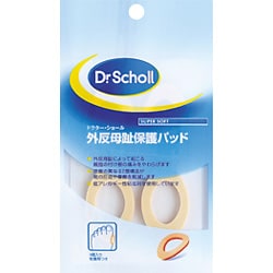 ドクター・ショール 4コ入り 粘着剤付 外反母趾保護パッド