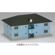 Nゲージ 23-402A 二階建アパート(ブルー)
