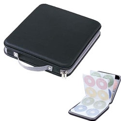 CD/DVDケース 160枚収納 ブラック FCD-16001BK