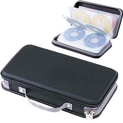 CD/DVDケース 72枚収納 ブラック FCD-7201BK