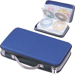 CD/DVDケース 72枚収納 ブルー FCD-7201BL