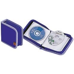 CD・DVD36枚収納ケース ブルー CDF36BL