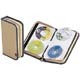 CD・DVD72枚収納ケース ベージュ CDF72BE