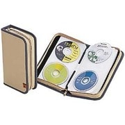CD・DVD72枚収納ケース ベージュ CDF72BE