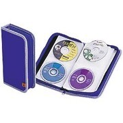 CD・DVD72枚収納ケース ブルー CDF72BL
