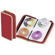 CD・DVD72枚収納ケース レッド CDF72RD