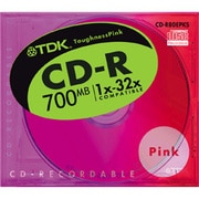 CD-R 700MB 32倍速 タフネスピンク 1枚 CD-R80EPKS