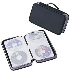 CD・DVD72枚収納ケース ブラック CDF7201BK