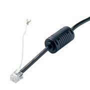 ツイストシールドモジュラケーブル フェライトコア+アース付き ブラック 3m DSL-TSF30BK