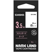 白地に黒文字 ネームランドテープ XR-3WE