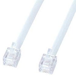 エコロジー電話ケーブル ノーマル 5m TEL-EN-5K