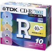 CD-R 700MB カラーミックス 10枚 CD-R80TX10CCS