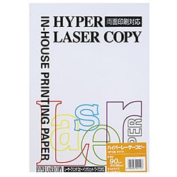 ハイパーレーザーコピー インクジェット＆レーザー用 両面 プリンター用紙 ホワイト 90g/m2 A4 100枚 HP106
