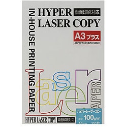 ハイパーレーザーコピー インクジェット＆レーザー用 両面 プリンター用紙 ホワイト 100g/m2 A3プラス(457×305mm) 100枚 HP301
