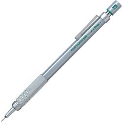 シャープペン グラフギア 500 0.4mm HB 製図用 本体色：シルバー PG514