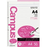 キャンパス ルーズリーフ(さらさら書ける)A罫マージンA4 50枚 ノ-818A