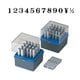 柄付ゴム印連結式　数字明朝体　セット　4号 GRN-4M