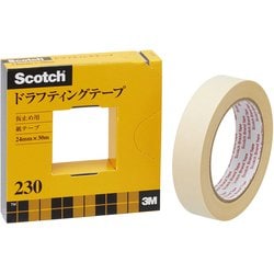 スコッチ ドラフティングテープ 230 (大巻) カッターつき個箱入り 24mm×30m 230-3-24