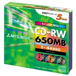 SW74QM5 [CD-RW 650MB 5枚 カラーミックス]