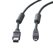IEEE1394ケーブル 4ピン-6ピン 1.0m ブラック AI-782FC