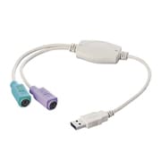 AU02-PS [USB-PS/2変換&2分配ケーブル 0.26m]