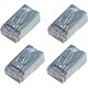 RJ45コネクタ レバー折れ防止機能付き STPタイプ クリア 10個 LTA-RS10