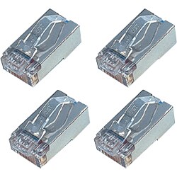 RJ45コネクタ レバー折れ防止機能付き STPタイプ クリア 10個 LTA-RS10