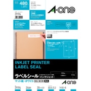 ラベルシール[インクジェット] 表示用ラベル 24面 A4 四辺余白付 角丸 ホワイト 20シート 29194