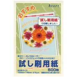 インクジェット＆レーザー用 試し刷り用紙 はがきサイズ 500枚入 PZ900