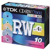 CD-RW 700MB カラーミックス 10枚 CD-RW80X10CCS