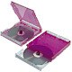 次世代CD＆DVD収納ケース 円盤重箱 クリアピンク CD-064-1CP