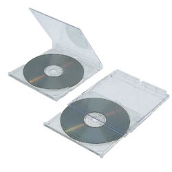 次世代CD＆DVD収納ケース 円盤重箱 3ケースパック クリアホワイト CD-065-3CW