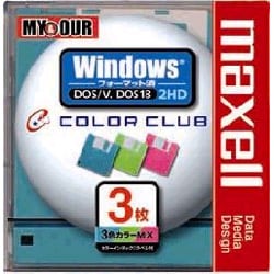 MFHD18CC.3P [フロッピーディスク Ｗｉｎ・MS-DOS 3枚 カラー]