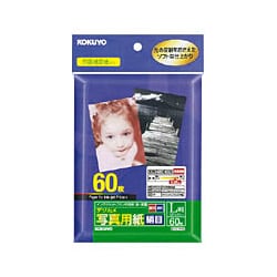 インクジェットプリンタ用紙 デジカメ写真用紙 絹目 L判 60枚 KJ-G1776