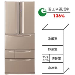 ヨドバシ.com - 日立 HITACHI 冷蔵庫 フレンチ R-KF50SPAM-T