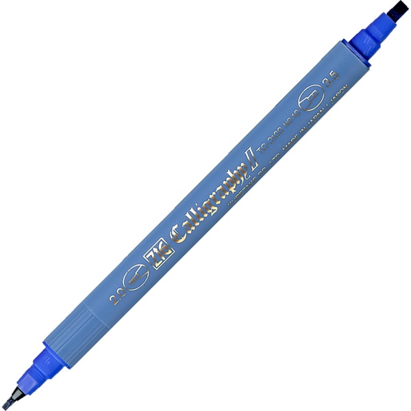 ZIG カリグラフィーII 3.5mm/2.0mm ブルー TC-3100-030