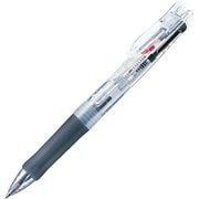 多色ボールペン クリップ-オンG 2C 0.7mm ノック式 2色(黒・赤) 本体色:透明 スマートノック解除機構 バインダークリップ採用 B2A3-C