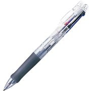 多色ボールペン クリップ-オンG 3C 0.7mm ノック式 3色(黒・青・赤) 本体色:透明 スマートノック解除機構 バインダークリップ採用 B3A3-C